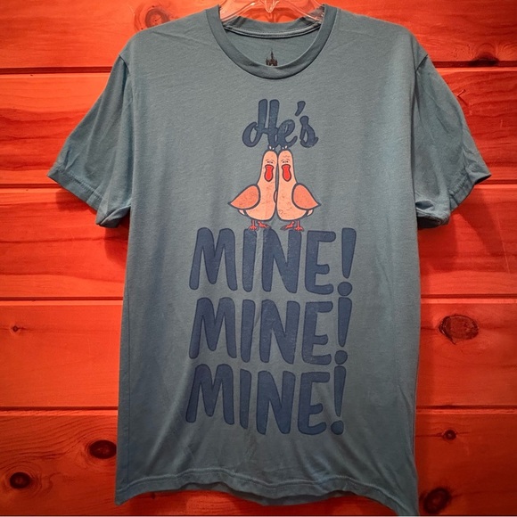 Disney Parks Finding Nemo Hes Mine Mine Mine T-shirt Adult Unisex Medium MD Blue - Picture 1 of 10
